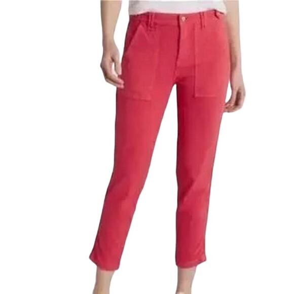 PISTOLA Erin High Rise Utility Crop Pant Straight Leg Patch Pocket NWT Sz 33 - Picture 1 of 8